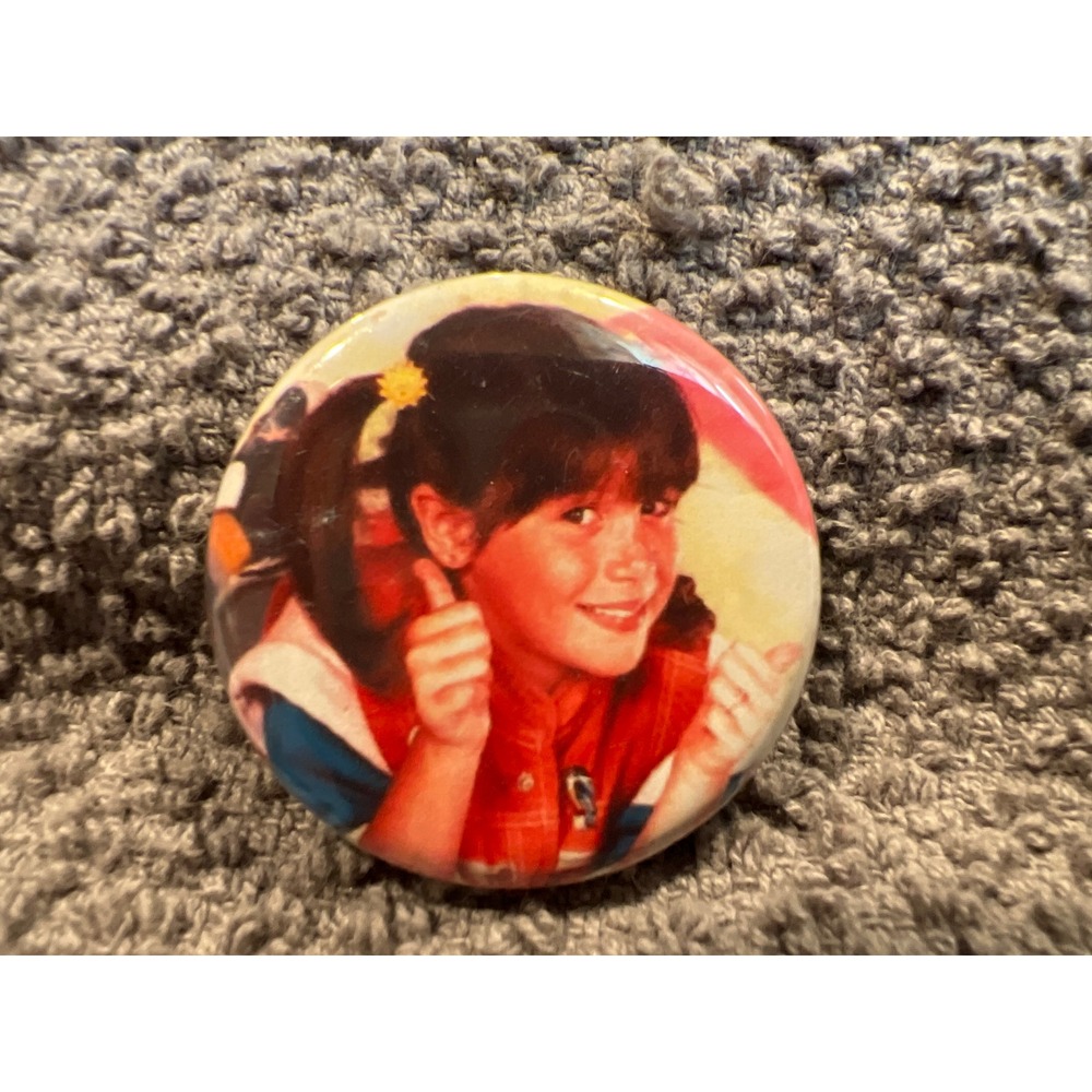 Vintage Punky Brewster Pinback Button 1 Inch 80s TV Show Memorabilia Soleil Moon
